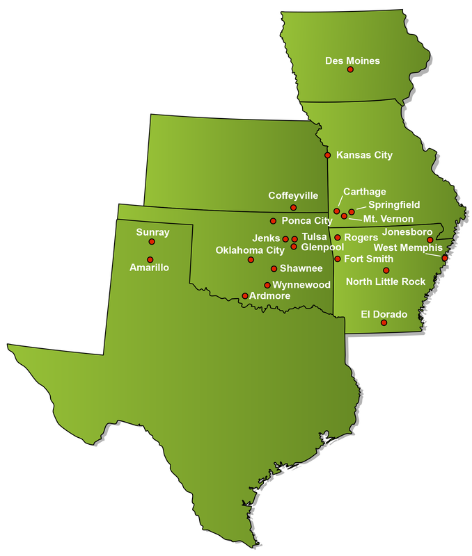 Our Region: Arkansas, Oklahoma, Missouri, Texas